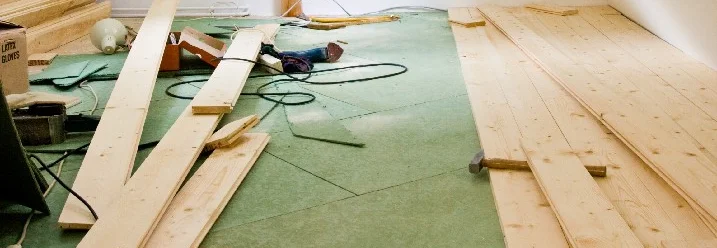 Verlegung eines neuen Dielenbodens
